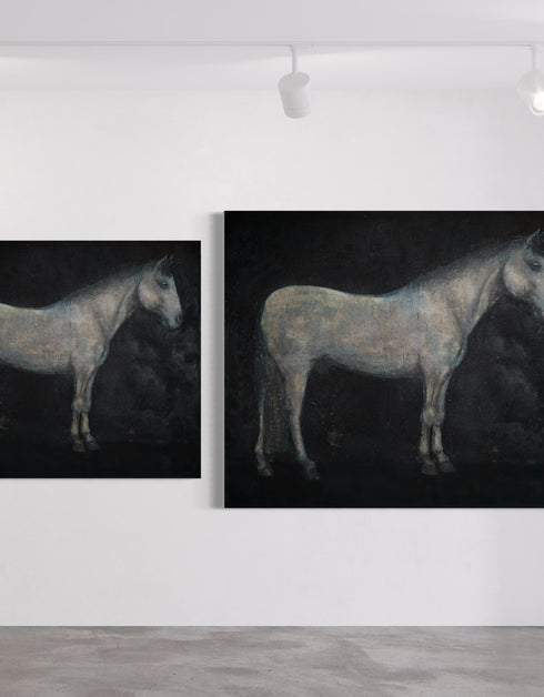 Horse | Framed Giclee Print on Canvas